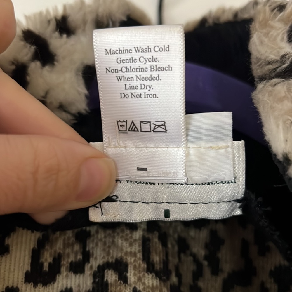 Coldwater Creek Faux‎ Fur Leopard Print Vest, Sz Large - Picture 7 of 9
